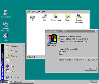 Windows NT Command Script Types